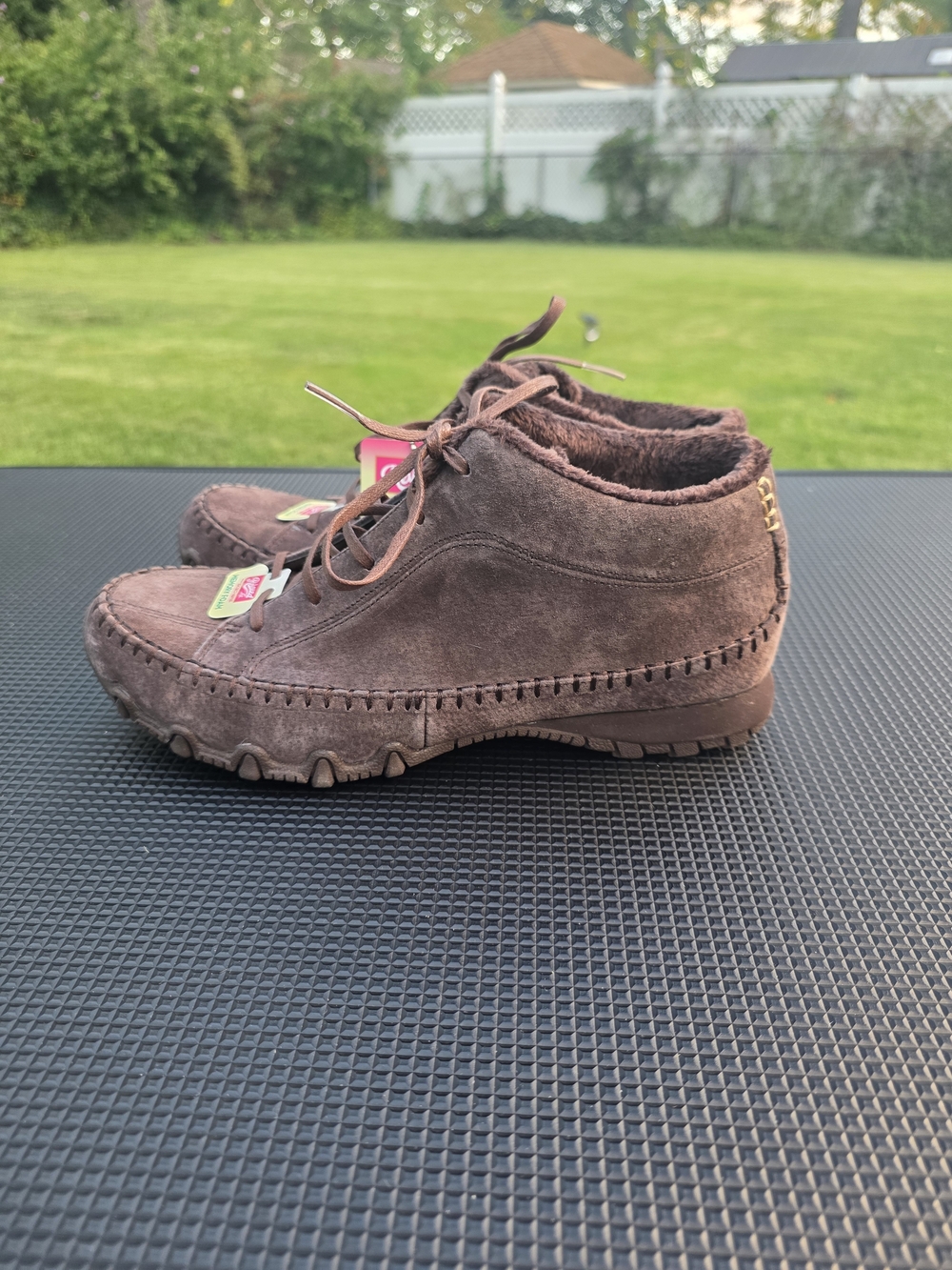 Skechers Brown Suede Lace-Up Moccasin Ankle Shoe